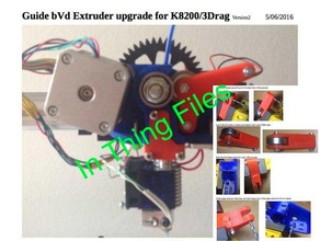 bvd extruder version 2 e3d hotend 175 3 mm printer extruders 3drag e3dv6 v6 geared gregs wade k8200 velleman k8400 3d print model - Mito3D