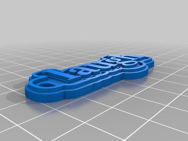 lachen Schlüsselanhänger angepasst 3D print model - Mito3D