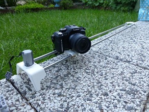 simple camera slider axle axles bronze bushings cameraslider daniel noree gear lego motor 3d print model - Mito3D