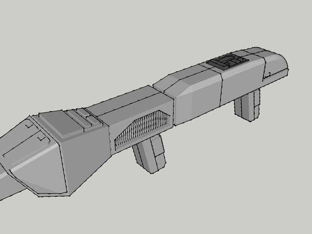type 3 federation phaser rifle props star trek starfleet 3D print model - Mito3D