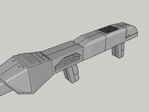 de type 3, la fédération phaser fusil accessoires jeu star trek 3d print model - Mito3D