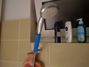 shower head holder extension bathroom accessories 3d print model - Mito3D