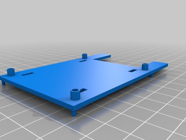 raspberry pi b+ Montageplatte hab engineering 3D print model - Mito3D
