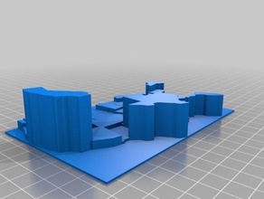 il mio personalizzato contigui stati uniti prisma mappa stato grezzo popolazione di apprendimento 3d print model - Mito3D