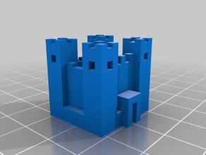 3d barra ocidental do castelo brinquedo jogo acessórios 3d print model - Mito3D