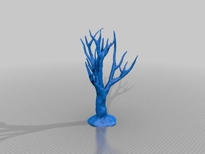 tree 2 sculptures scatter terrain wargaming 3d print model - Mito3D