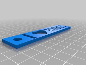 Liebe zombies Schlüsselanhänger 3d drucken 3d print model - Mito3D