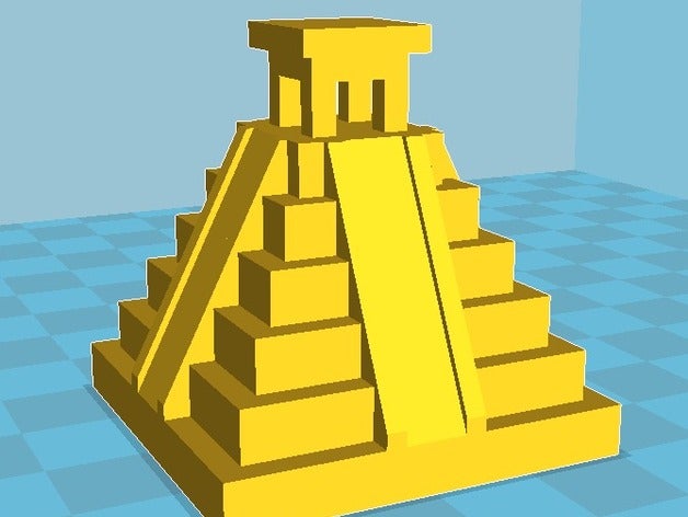 piramide maya engineering 3D print model - Mito3D