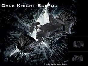 dark knight batpod araçlar 3d print model - Mito3D