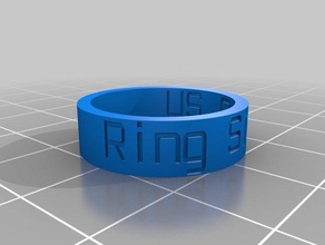 my customized ring 8 rings 3d print model - Mito3D
