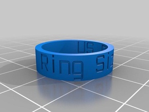 ring 85 inside out rings customized 3d print model - Mito3D