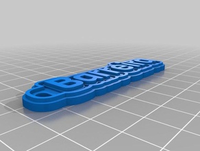 barreira Anahtarlık özelleştirilmiş 3d print model - Mito3D
