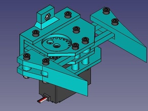 préhenseur du robot l'ingénierie créé freecad pince robotique 3d print model - Mito3D
