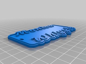 Monica Anahtarlık özelleştirilmiş 3d print model - Mito3D