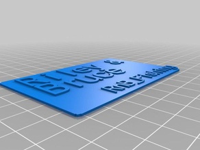 rileys scheda di pesca i segni loghi personalizzato 3d print model - Mito3D