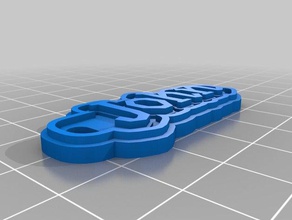 john keychain keychains customized 3d print model - Mito3D