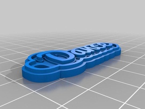 dance keychain keychains customized 3d print model - Mito3D