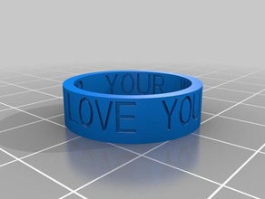 heatheres inside out rings customized 3d print model - Mito3D