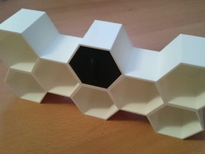 hexagon depolama çekmece organizasyon aracı 3d print model - Mito3D
