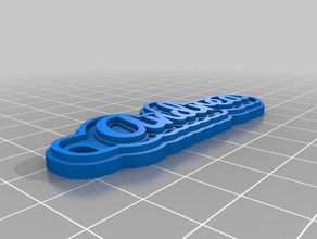 keychain andrea keychains customized 3d print model - Mito3D