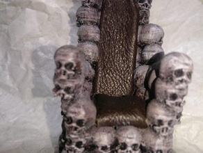cráneo trono props 28mm no molestar mazmorra frostgrave heroquest 3d print model - Mito3D