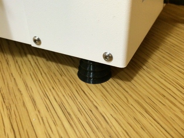 printrbot jouer absorbant les chocs pieds trous de 6mm 3d l'imprimante pièces 3D print model - Mito3D