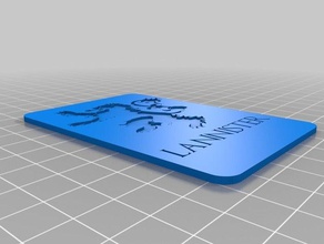lannister evi kartı agot lcg 2d sanat 3d print model - Mito3D