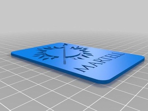 martell maison carte agot lcg 2d 3d print model - Mito3D
