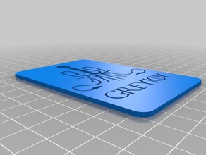 greyjoy evi kartı agot lcg 2d sanat 3d print model - Mito3D