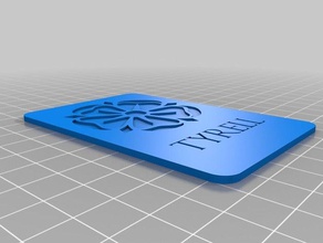 tyrell house card agot lcg 2d art 3d print model - Mito3D