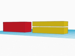 cross section right rectangular prism math 3d print model - Mito3D