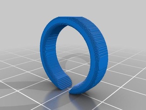 semplice anello anelli 3d slash cosplay 3d print model - Mito3D