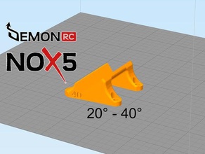 demonrc nox5 gopro xiami yi monte de 20 à 40&deg véhicules 3d print model - Mito3D