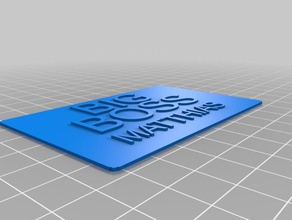 meine customizedcard Zeichen logos 3d print model - Mito3D