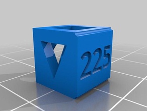 225 3 d impressão testes personalizado 3d print model - Mito3D