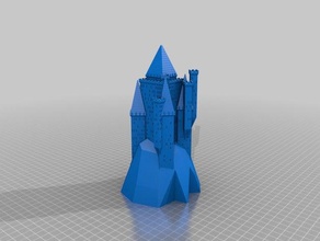 personnalisé château 1 des bâtiments structures 3d print model - Mito3D