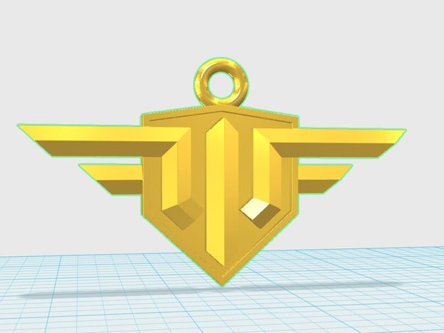 world warplanes-logo Schlüsselanhänger 3D print model - Mito3D