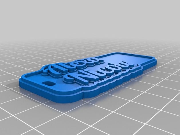 alexa i portachiavi personalizzato 3D print model - Mito3D