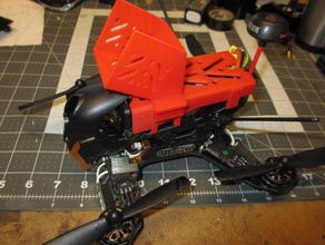 walkera f210 des courses de drones 2ème support caméra gopro session rc véhicules montage quadricoptère course quadcopter 3d print model - Mito3D