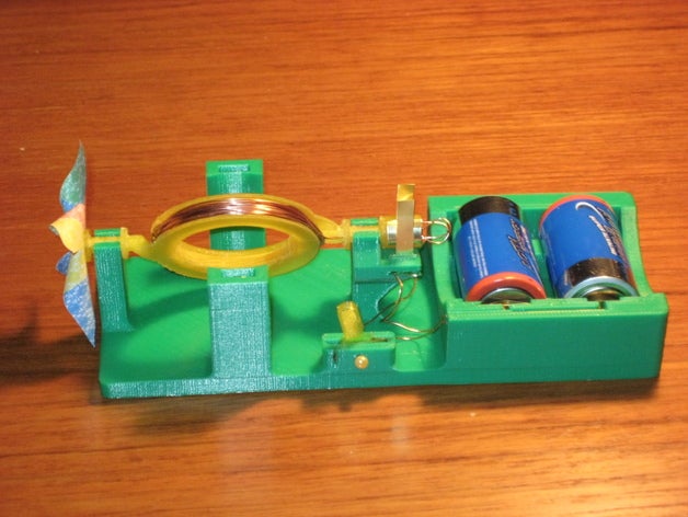 simple courant continu moteur électrique de la physique l'astronomie d'enseignement engineeringproject makeredchallenge2 science scienceproject 3D print model - Mito3D