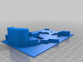 meu personalizados estados contíguos dos unidos prisma mapa de parques nacionais aprendizagem 3d print model - Mito3D