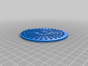 pi coaster per la matematica art personalizzato 3d print model - Mito3D