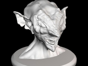 goblin token toy game accessories bust head mtg 3d print model - Mito3D