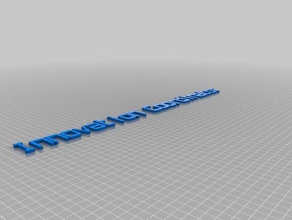 my customized replicator 2 nameplate 3d printer parts 3d print model - Mito3D