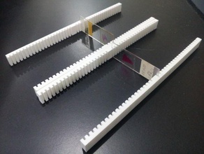 microscope slide divider parts casette container holder laboratory 3d print model - Mito3D