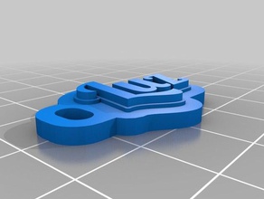 luz Schlüsselanhänger angepasst 3d print model - Mito3D