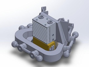 rostock max v2 e3d cyclops led light effector platform printer parts 3d print model - Mito3D