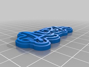 alba llaveros personalizado 3d print model - Mito3D