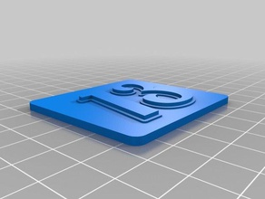 13 de porte-clés personnalisé 3d print model - Mito3D
