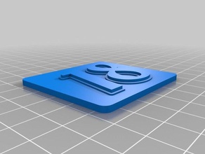 18 llaveros personalizado 3d print model - Mito3D